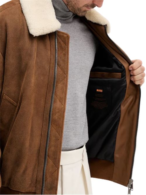 Giubbotto in pelle Boss Orange | 50547567241